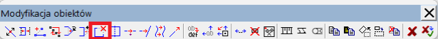 Widok palety modyfikacji obiektów