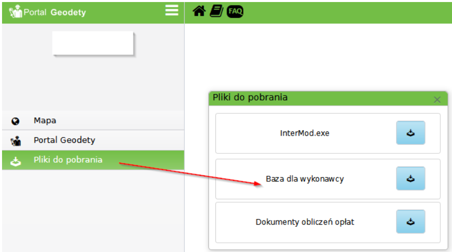 Widok strony z rozwiniętymi opcjami plików do pobrania