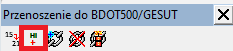 Widok panelu 'Przenoszenie do BDOT500/GESUT