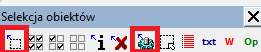 Widok palety 'Selekcja obiektów'