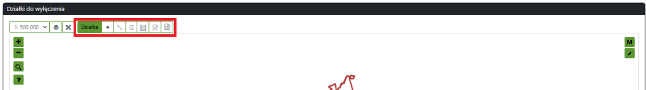 Widok części wniosku