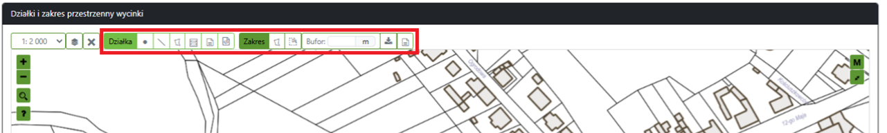 Widok części wniosku