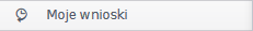 Widok na opcję modułu portalu rzeczoznawcy: Moje wnioski